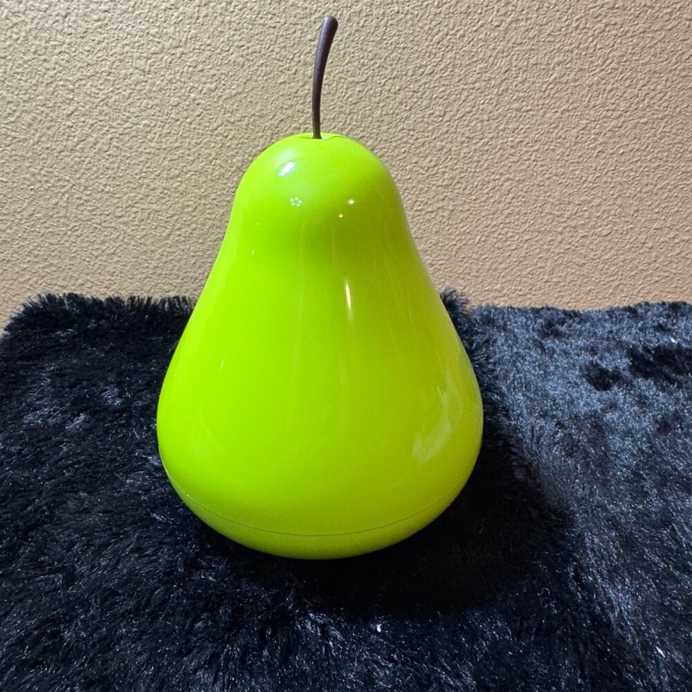 Vintage Qurly Green Pear-Shaped  Office Organize Lid & Compartments